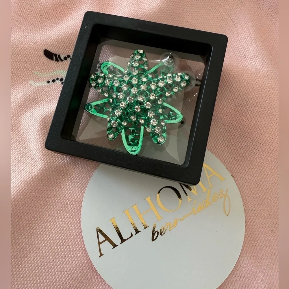Green Starfish ZARA earrings